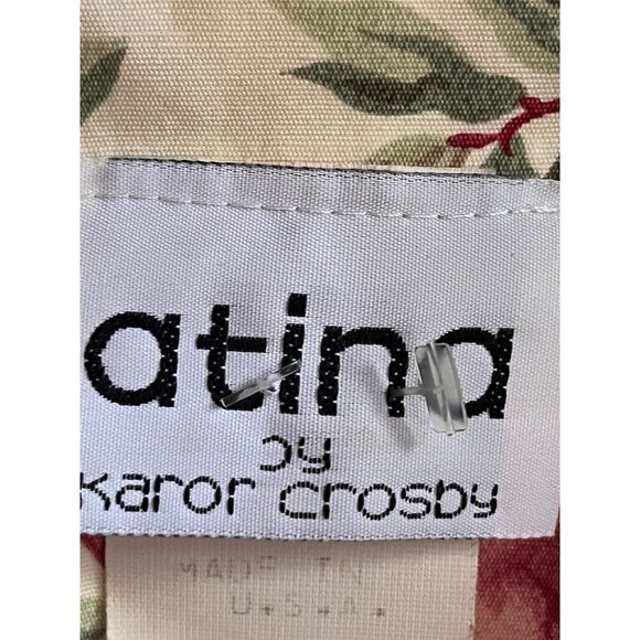 Vintage Atina by Karon Crosby Floral Dress Womens 12 Maxi Fit Flare Cottage Core - Picture 11 of 12